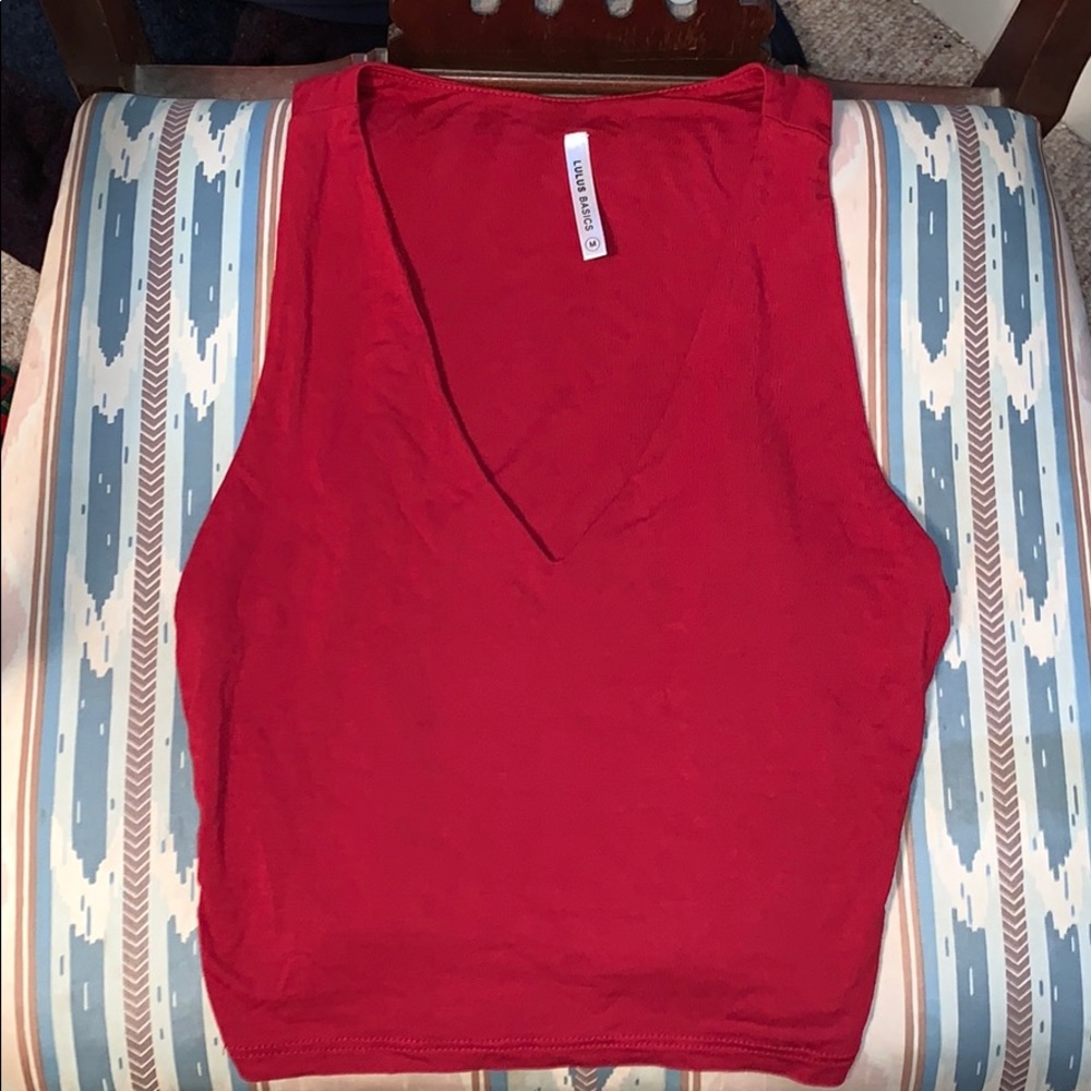 Red Crop Top
